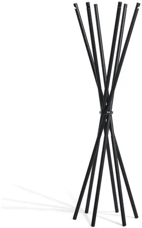 Møbel Copenhagen Coat Klesstativ Sortlakkert Ask/Satin Svart